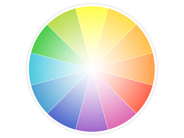 color wheel hexels
