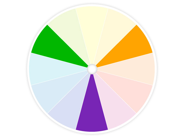 primary triad color wheel