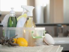 Bucket of Cleaning Supplies