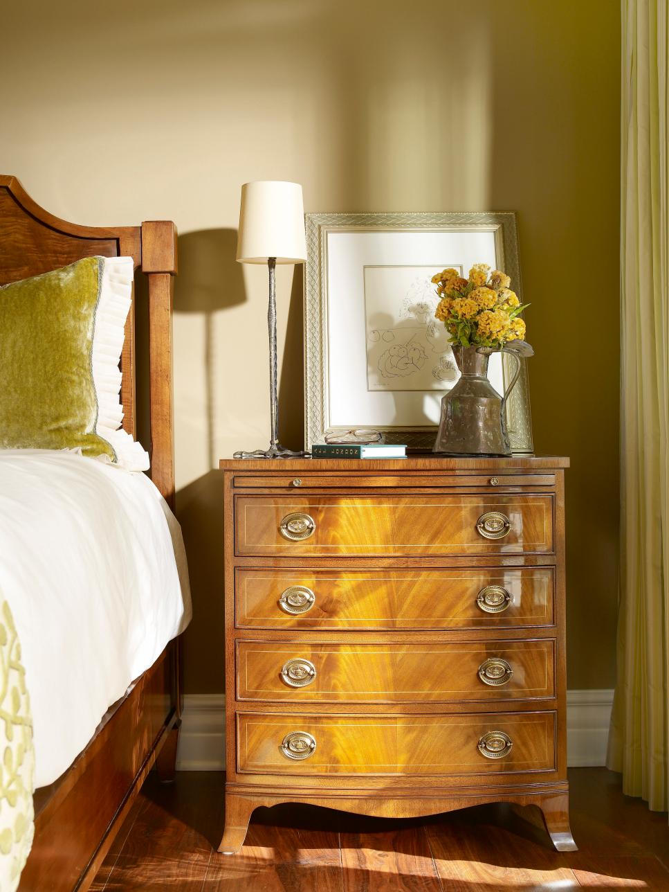 Bedside Table With Writing Surface Bedside Table With Writing Surface