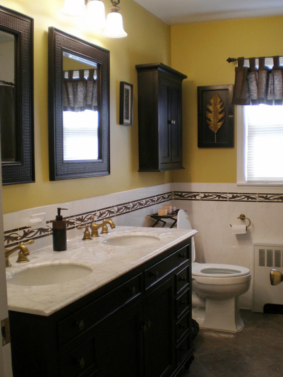 Gold and Tile Bathroom