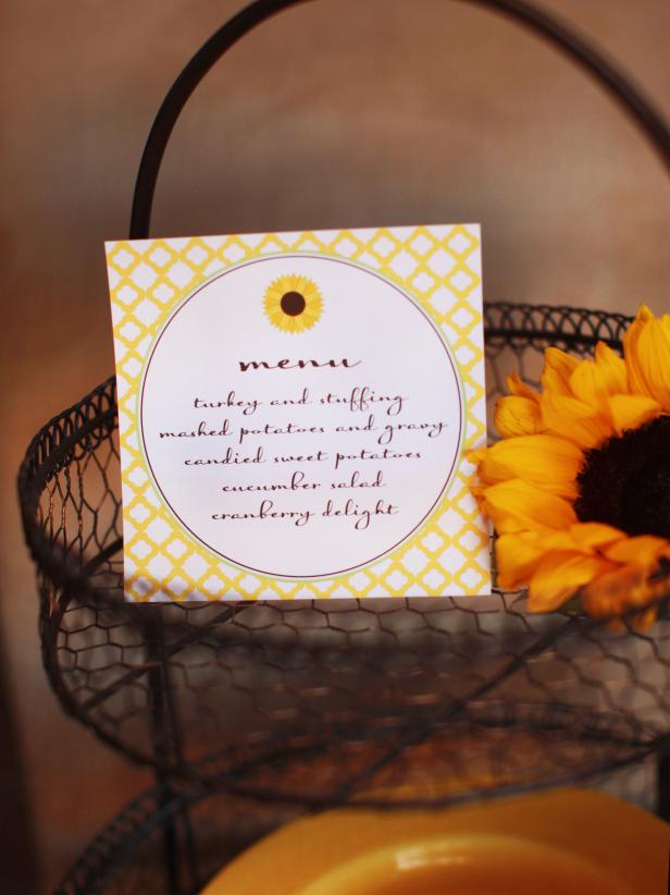 Tempt your guests by placing a printed menu of the day's courses on the dessert buffet or at each place setting. This way they know what to look forward to — and will be sure to save room for dessert.