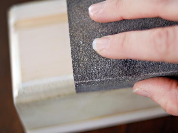 Sanding a Chalkboard Stocking Hanger Step 5 Sanding a Chalkboard Stocking Hanger Step 5