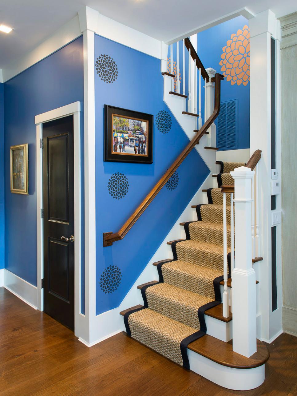 Blue Transitional Hallway