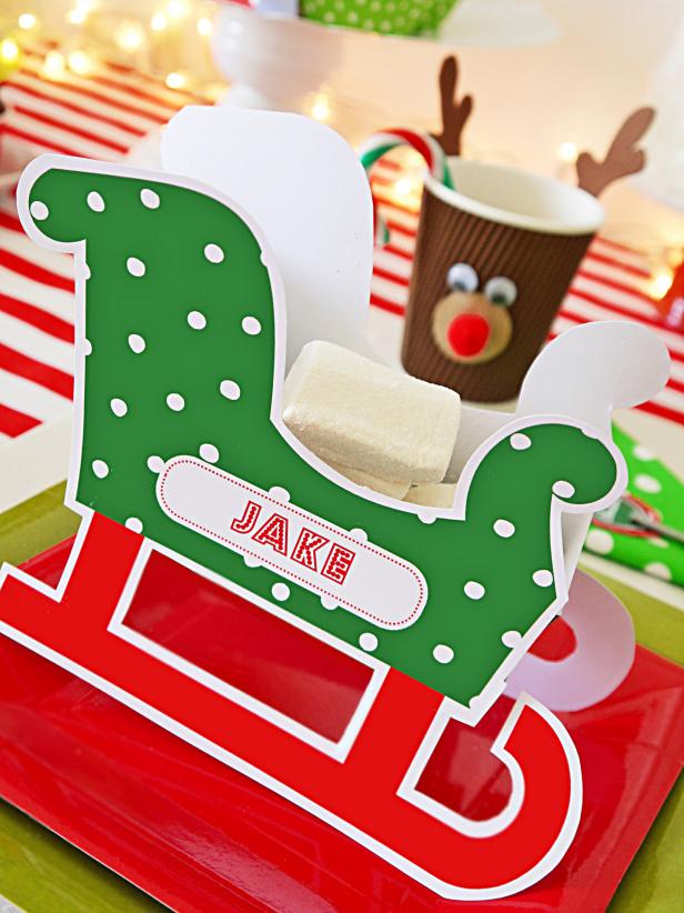 Santa Sleigh Place Setting Santa Sleigh Place Setting