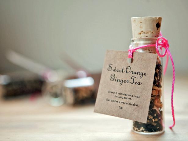Sweet Orange Ginger Tea Party Favor Sweet Orange Ginger Tea Party Favor