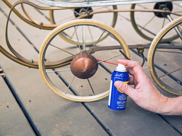 Lubricate Vintage Buggy Wheels