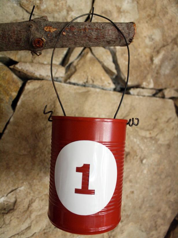 Recycled Tin Can Advent Calendar Recycled Tin Can Advent Calendar