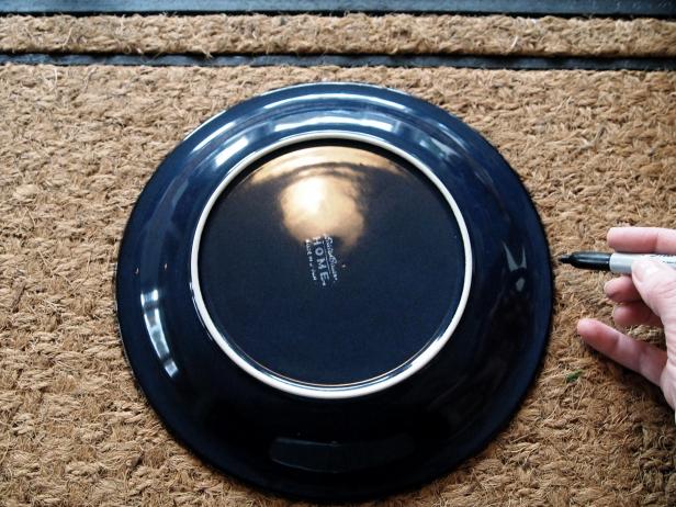 Trace Circle for DIY Monogramed Doormat Trace Circle for DIY Monogramed Doormat