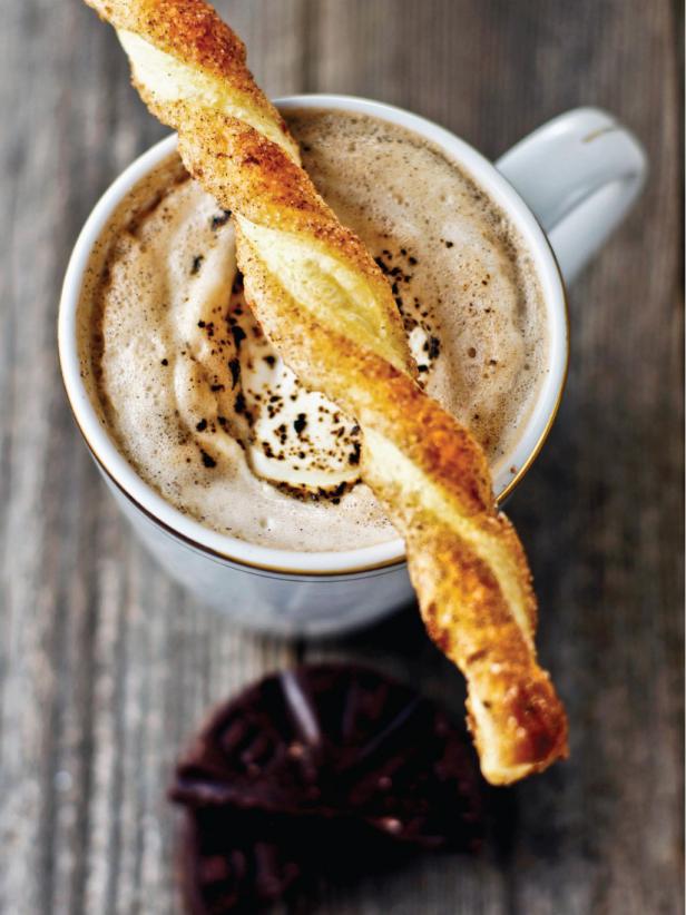 Mexican Hot Cocoa and Puff Pastry Cinnamon Sticks Mexican Hot Cocoa and Puff Pastry Cinnamon Sticks