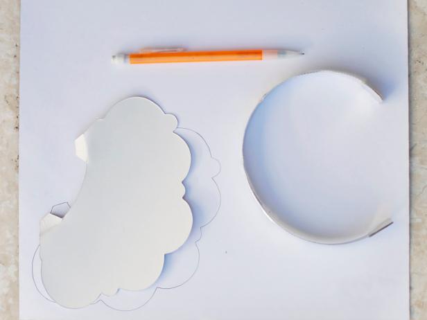 Cardstock With Traced Design