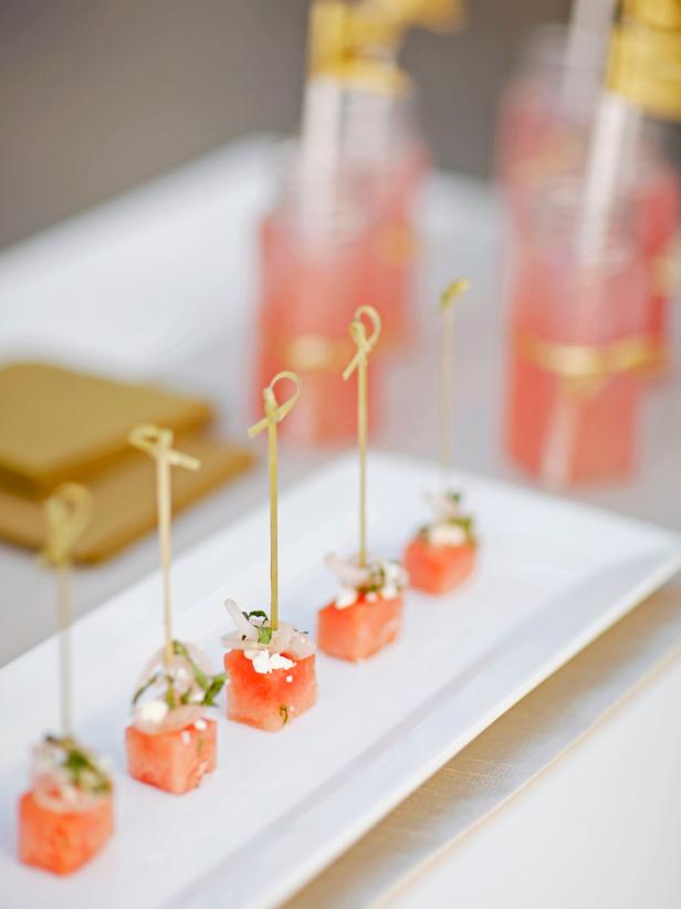Watermelon Mint Skewers Watermelon Mint Skewers