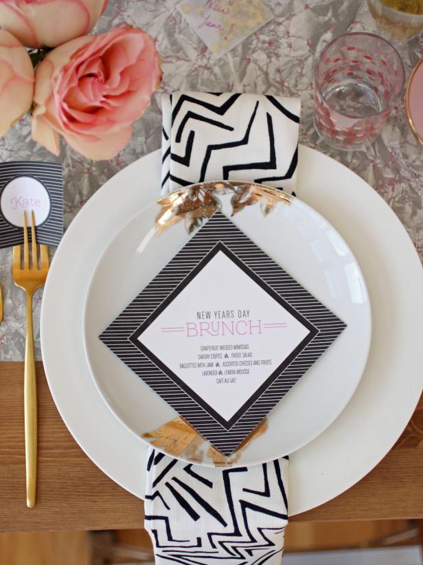 New Year's Brunch Table Setting New Year's Brunch Table Setting