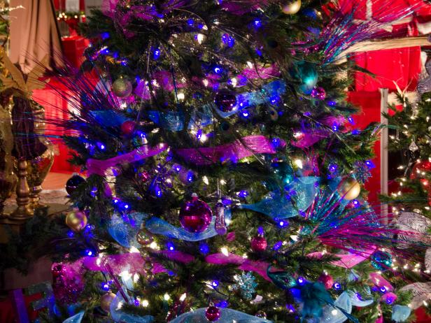 Photo Page | HGTV Christmas Trees Decorated Purple