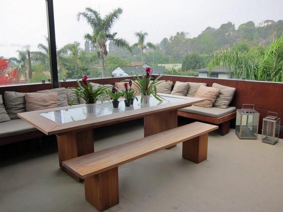 Outdoor Dining Table With View