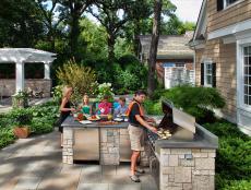 Outdoor Kitchen With Grill