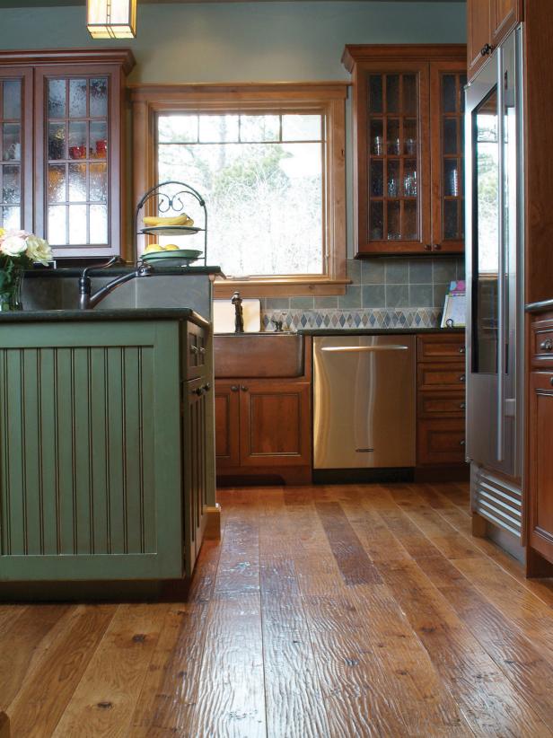 Kitchen With Reclaimed Hardwood Flooring Kitchen With Reclaimed Hardwood Flooring