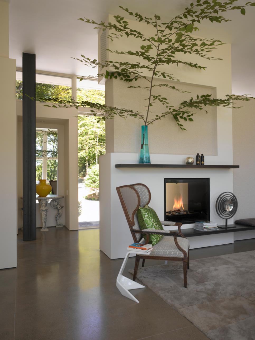 Modern Double Sided Fireplace Relaxing Double Sided Fireplace