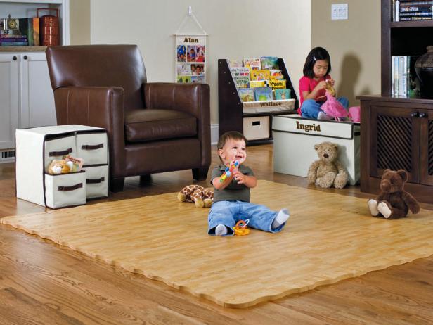 Soft Hardwood-style Tiles for Babies Baby Play Area