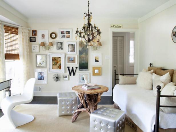 Formal Dining Room Converts to Eclectic Home Office and Kids' Hangout Formal Dining Room Converts to Eclectic Home Office and Kids' Hangout