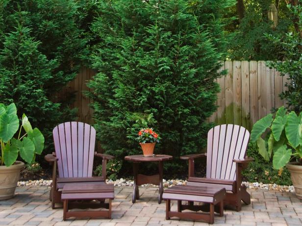 A Pair of Classic Adirondack Chairs A Pair of Classic Adirondack Chairs