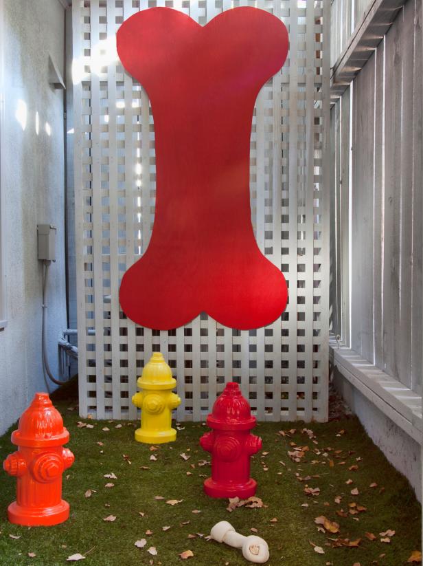 Dog-friendly Outdoor Space With Partition Dog-friendly Outdoor Space With Partition