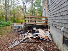 Before: Backyard Deck