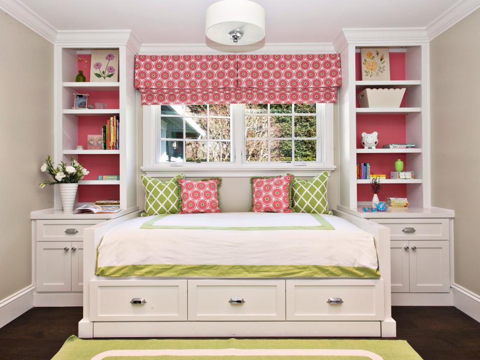 Traditional Pink and White Bedroom for Kids