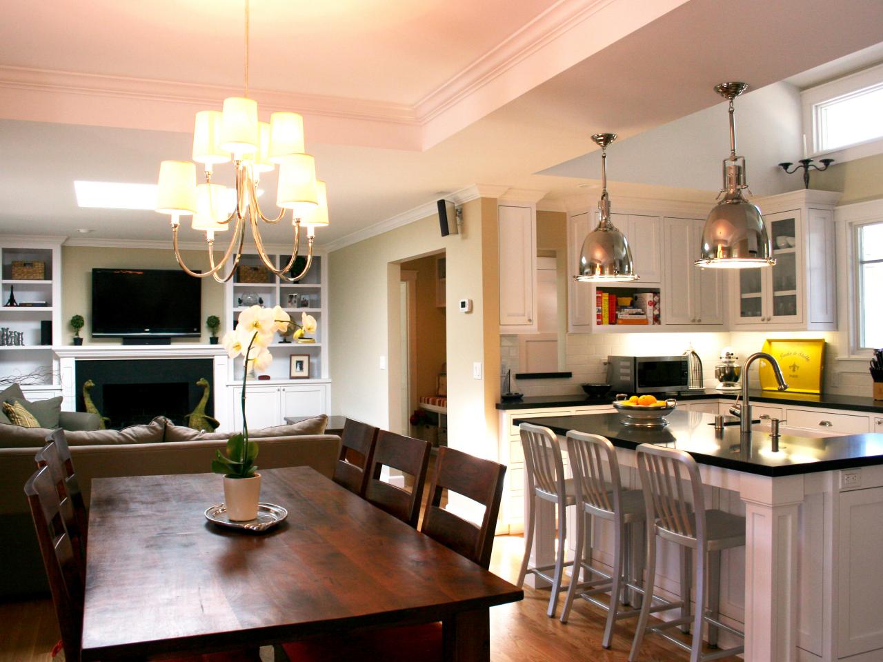 kitchen dining room combo layout