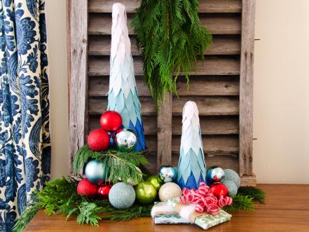 Turn Felt Into Trendy Ombré Trees
