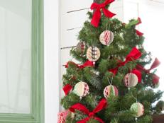 Card Stock Used For DIY 3D Christmas Tree Ornaments