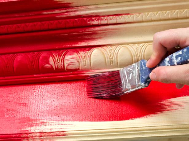 Painting Mantel Red