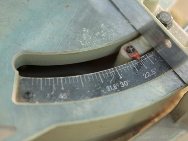 Cut the ends of all the the herringbone boards at a 22-1/2 degree angle using a miter saw. When they are butted together, the herringbone pattern will be apparent.