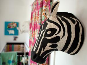 Decorative Zebra Bust