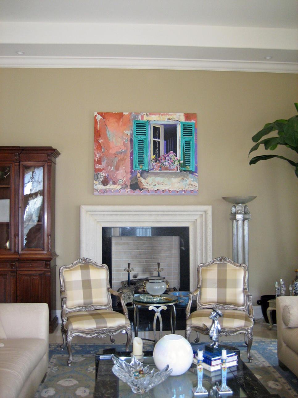 Neutral Eclectic Living Room With Fireplace Neutral Eclectic Living Room With Fireplace
