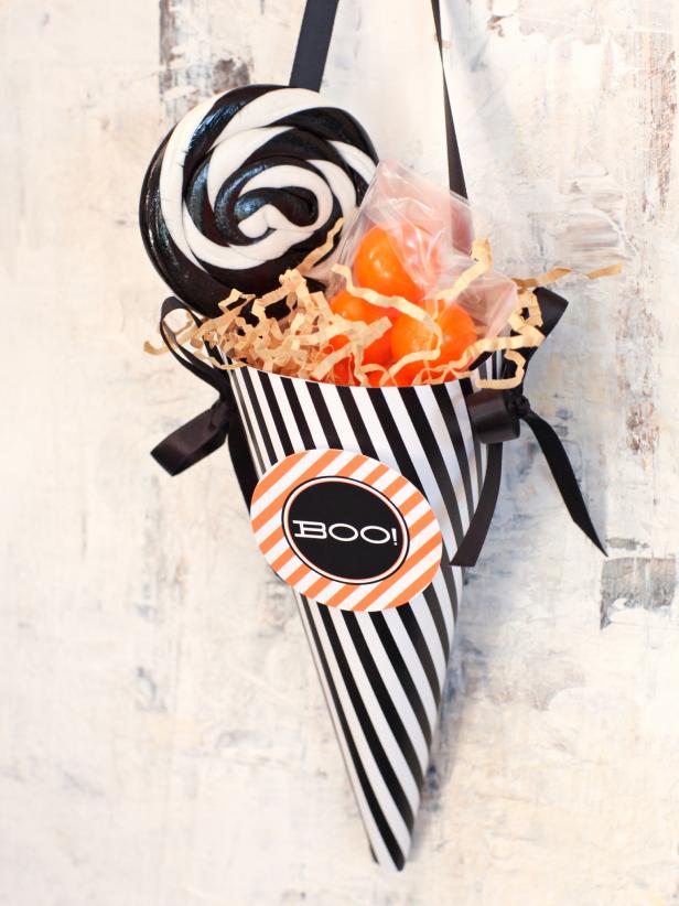 Treat Cone Halloween Favor Bag Treat Cone Halloween Favor Bag