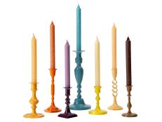 Multicolored Candles and Candlesticks