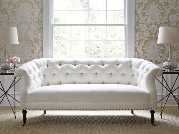 White Tufted Living Room Sofa White Tufted Living Room Sofa