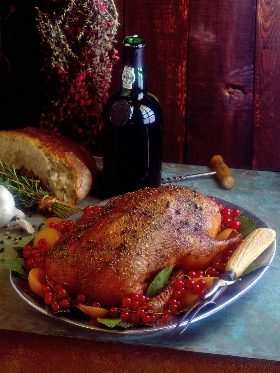turkey stuffed with goose duck chicken