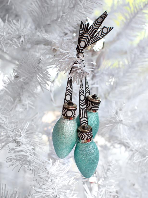Old Light Bulbs Turned Into Christmas Tree Ornaments Old Light Bulbs Turned Into Christmas Tree Ornaments