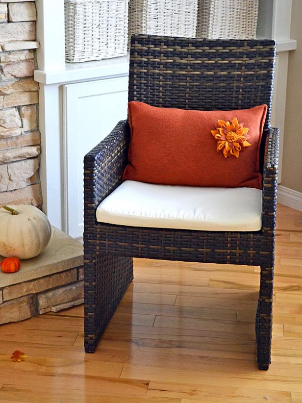 Fall Wool Sweater Pillow Fall Wool Sweater Pillow
