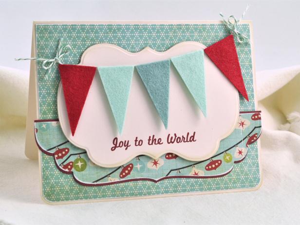 Attach Banner to Handmade Holiday Card Attach Banner to Handmade Holiday Card