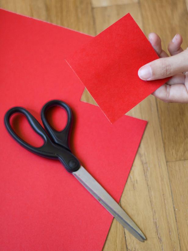 Cutting Red Construction Paper Cutting Red Construction Paper