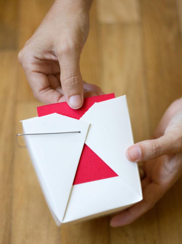 Red Construction Paper in White Bok