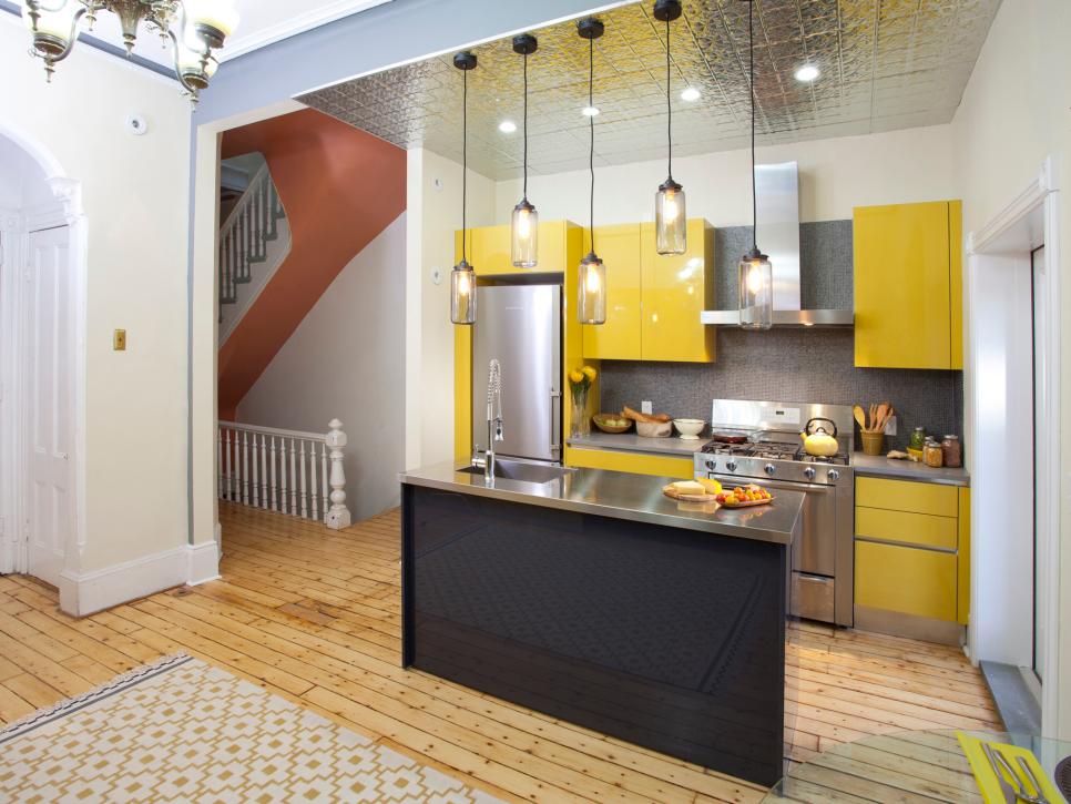 Opt for architectural lines. colorful kitchen designs kitchen ...