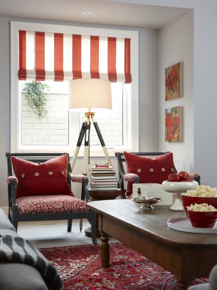 Refined Red: Sunny Windows