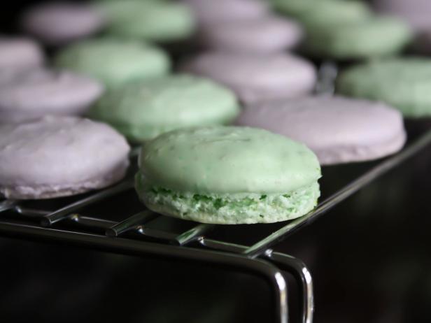 Bake pans one at a time for 10 minutes, turning halfway through. Note: After the first batch has baked, the oven temperature should be increased to 375 degrees F then decreased to 325 degrees F just before the second baking sheet goes in.