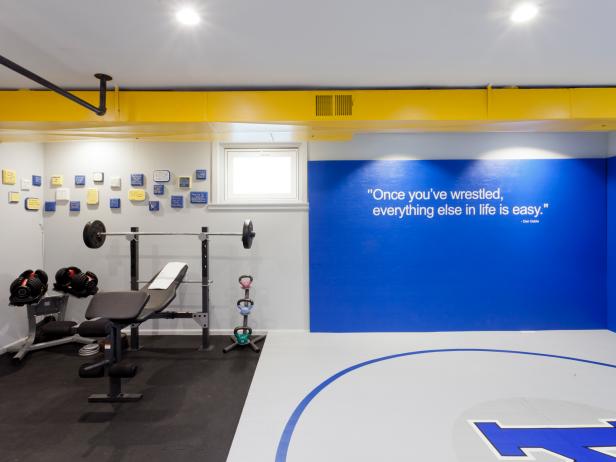 Home Gym With Wrestling Mat Home Gym With Wrestling Mat