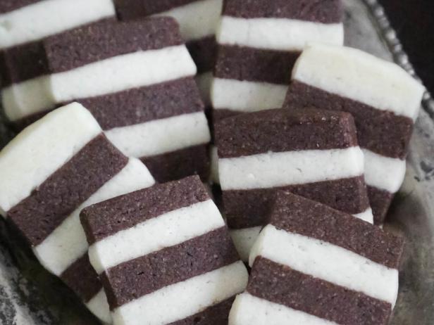 Chocolate-Vanilla Striped Christmas Cookies Recipe Chocolate-Vanilla Striped Christmas Cookies Recipe