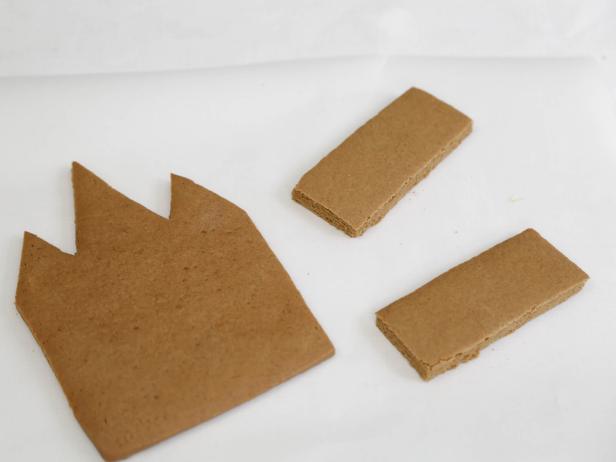 In step 7 of this project, gather the gingerbread pieces.